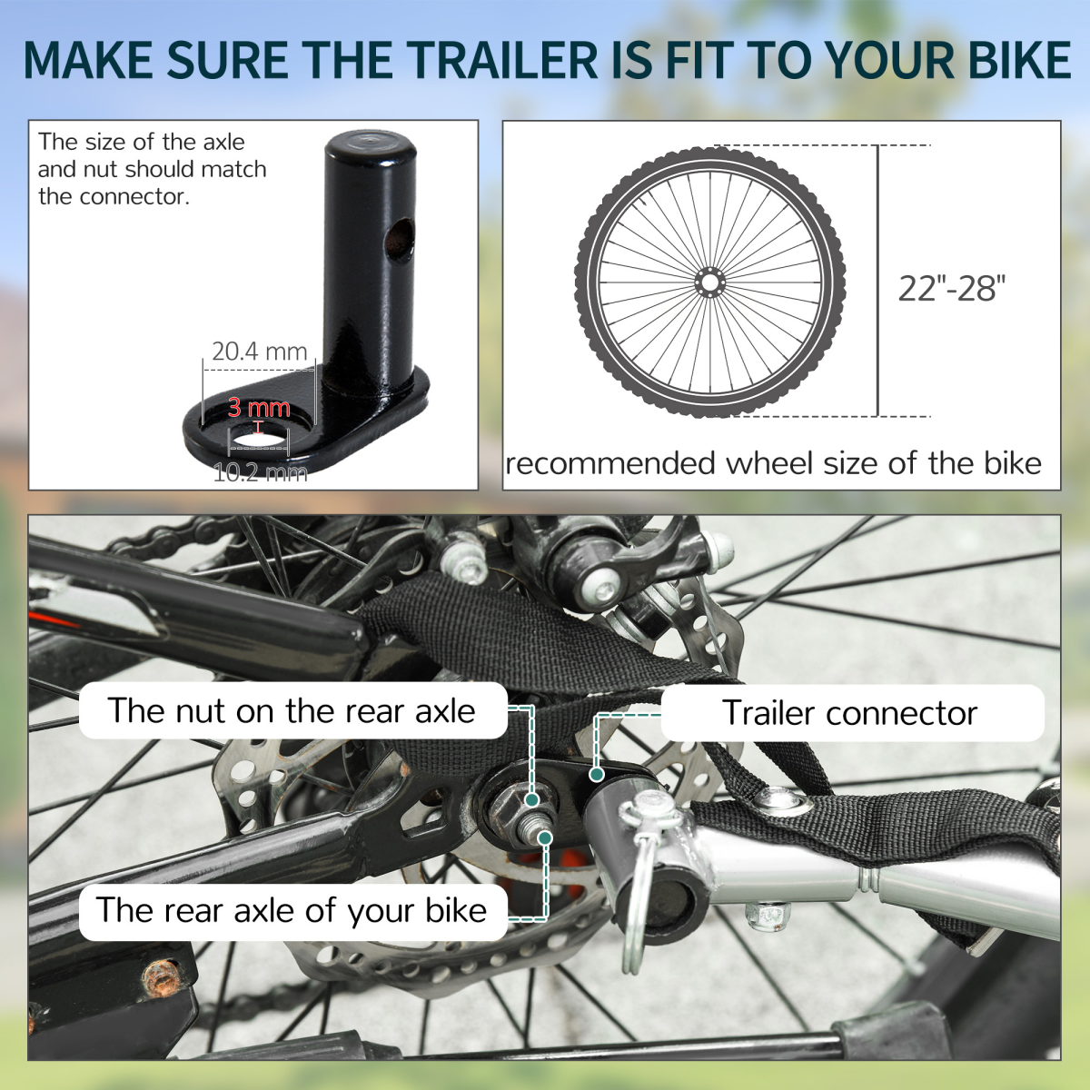 Elite Two-Wheel Bicycle Large Cargo Wagon Trailer with Folding Storage