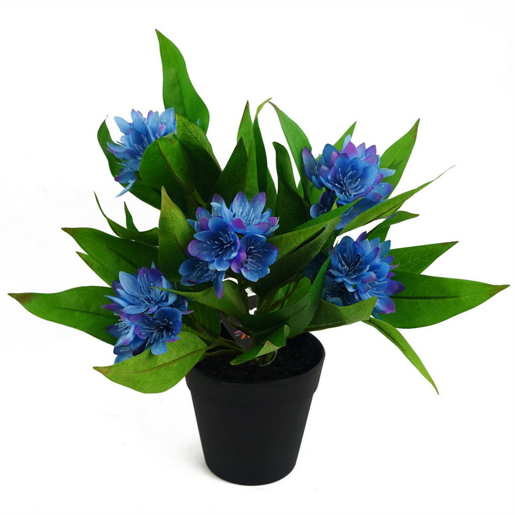 3x 18cm Artificial Freesia Plants Pink, White, Blue Flowering