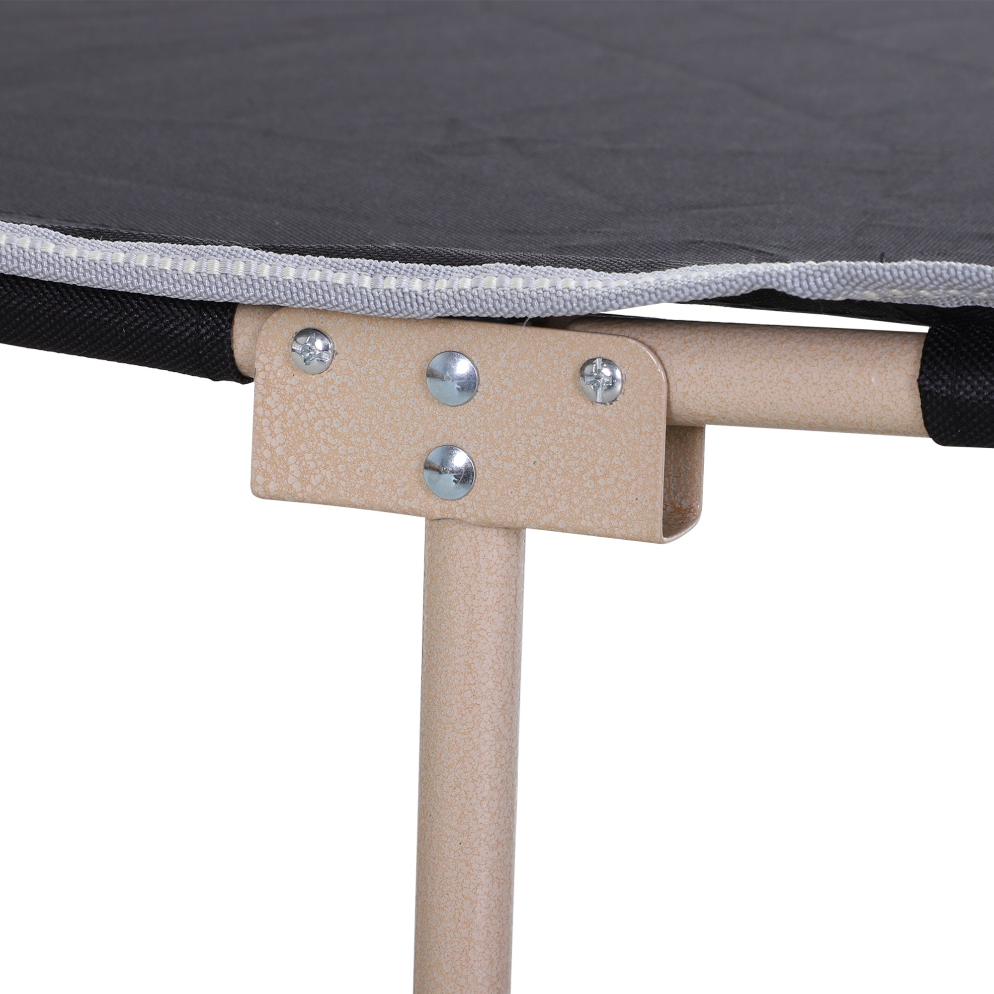 Single Portable Outdoor Military Sleeping Bed Camping Cot Black Outsunny