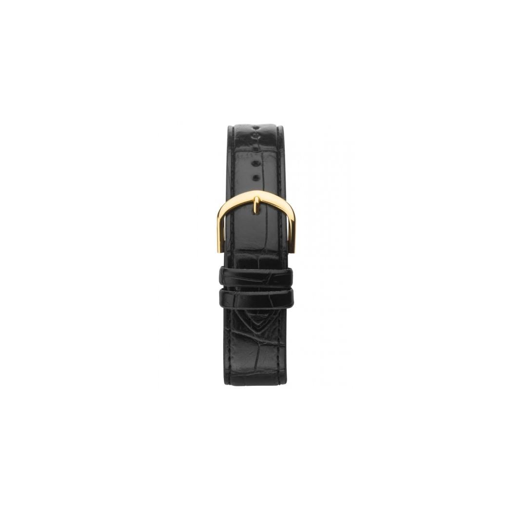 Sekonda Men's Basic White Dial Black Leather Strap Watch 1535