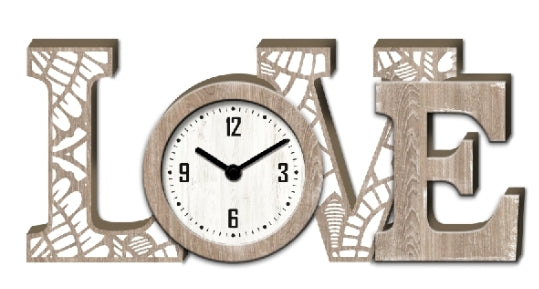 AcaciaHome Durable Table Clock, Art Deco Design