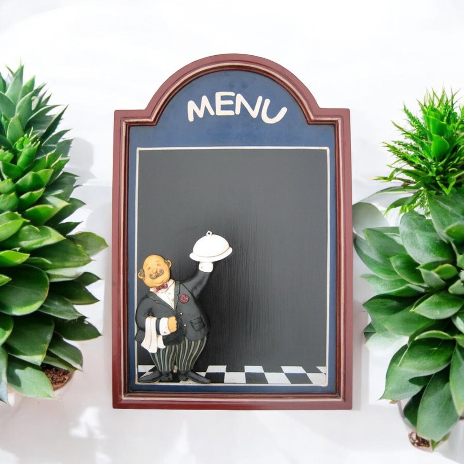 Wall-Mounted Chef Chalk Board Memo Menu