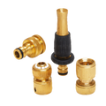 Brass Hose Connectors Set of 4