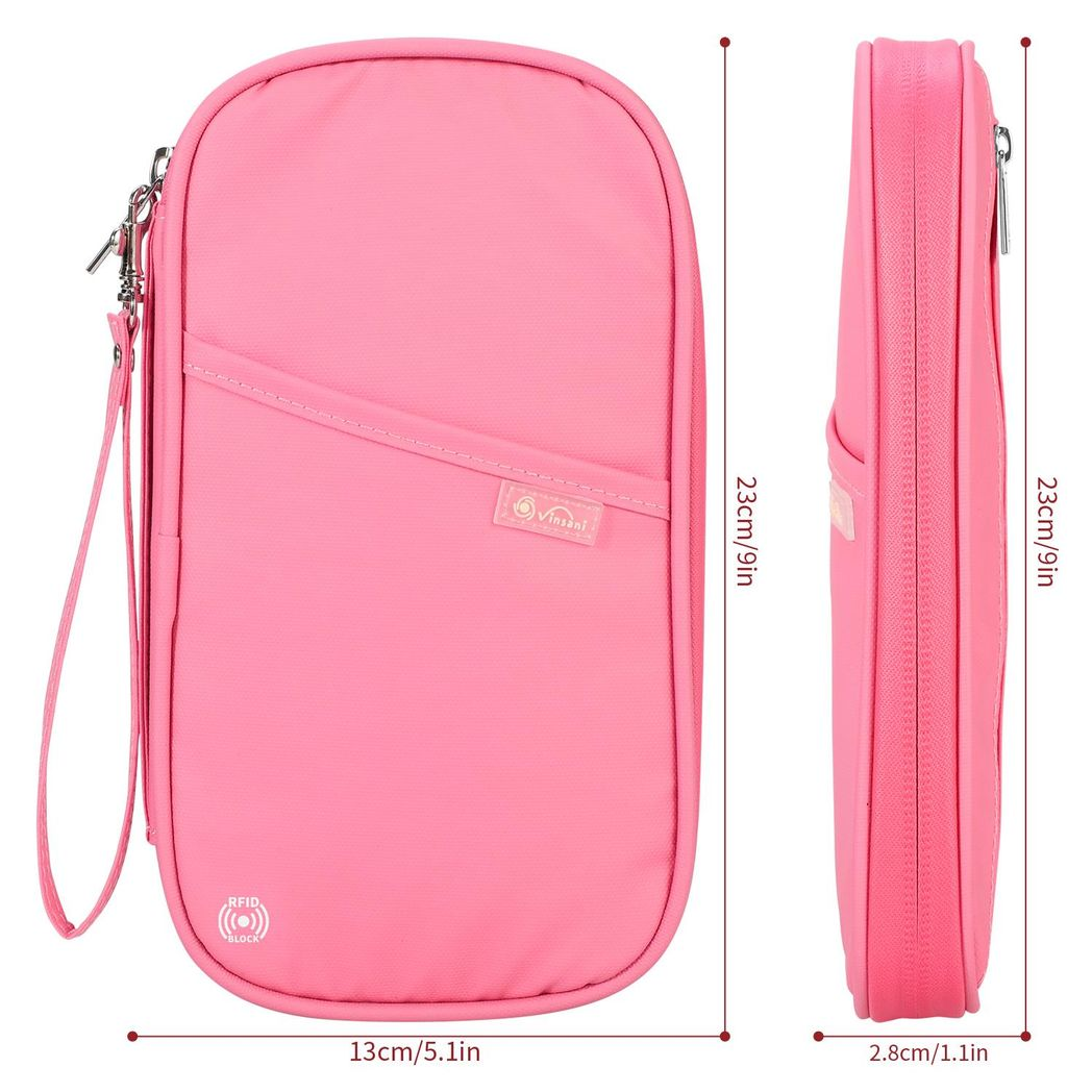 Vinsani Deluxe Passport Org Pink