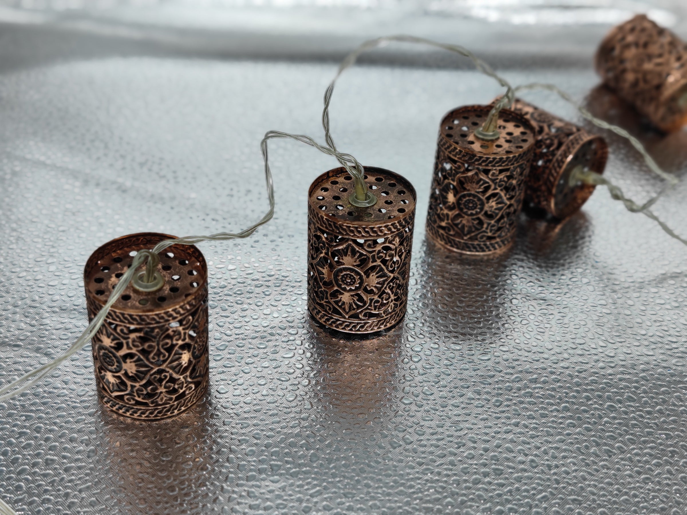 Copper Finish Marrakesh Look String Light