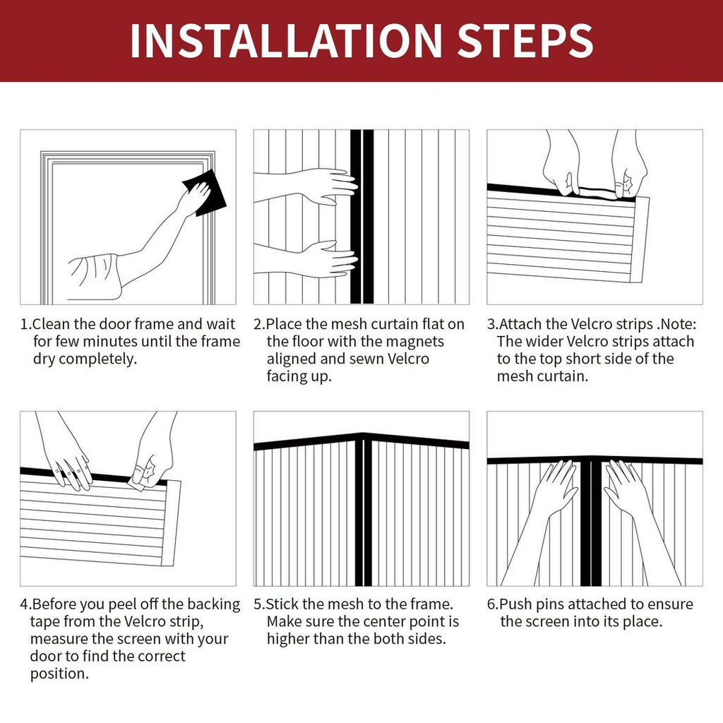 Vinsani Magnetic Screen Door Grey
