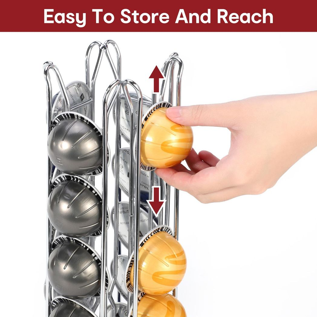 Vinsani Chrome 24 Coffee Pod Stand