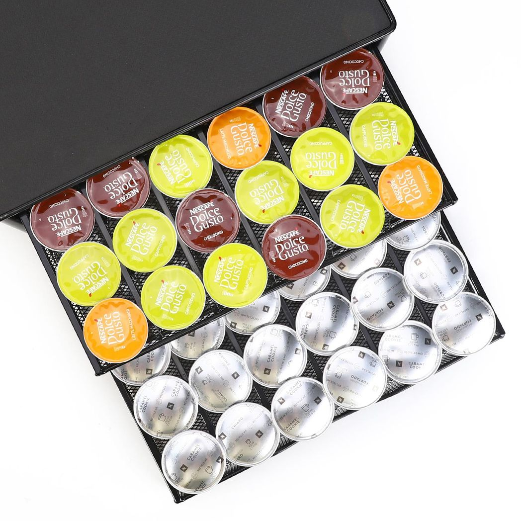 Vinsani Black Coffee Pod Double Drawer