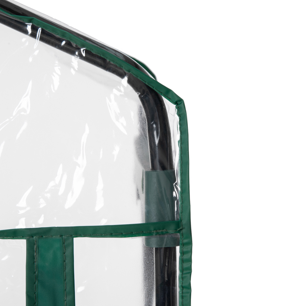 4 Tiers Mini Portable Greenhouse Metal Frame Transparent 160x70x50cm