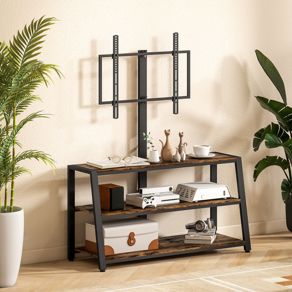 HOMCOM TV Stand Cabinet with Swivel Bracket for 32 - 65 Inch TVs
