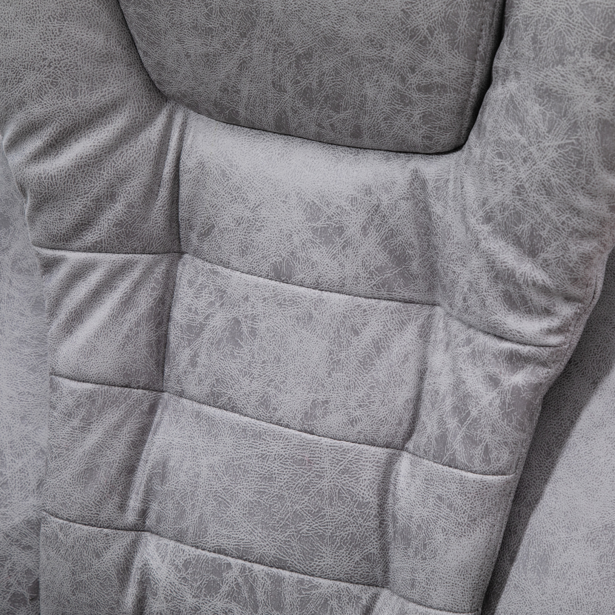 Vintage High Back Heated Massage Office Chair with 6 Vibration Points, Grey