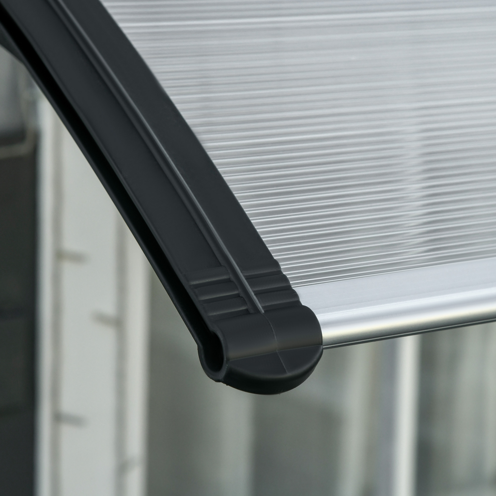 Front Door Canopy, Outdoor Awning, 300 x 100cm Rain Shelter Clear 300x100