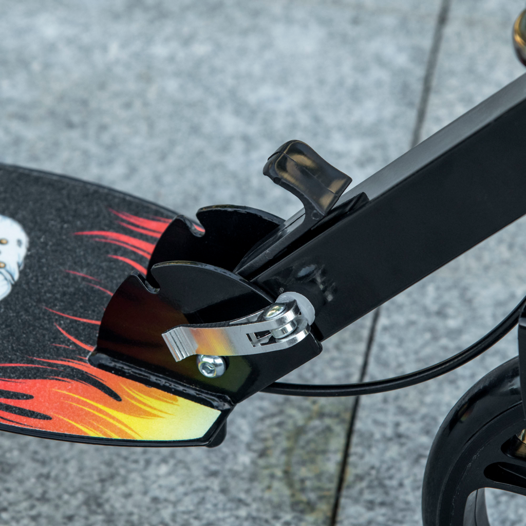 Foldable Kick Scooter for Kids with Adjustable Height, Break, Big Wheels