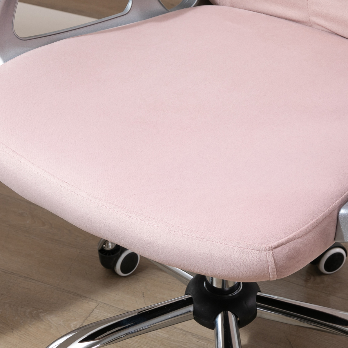 Office Chair Luxury Velour Diamond Tufted Padded Ergonomic 360 – Swivel Pink