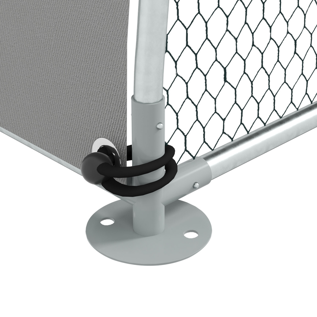 PawHut Walk-In Chicken Run with Cover, for 4-6 Chickens, 3 x 1.9 x 2.2m