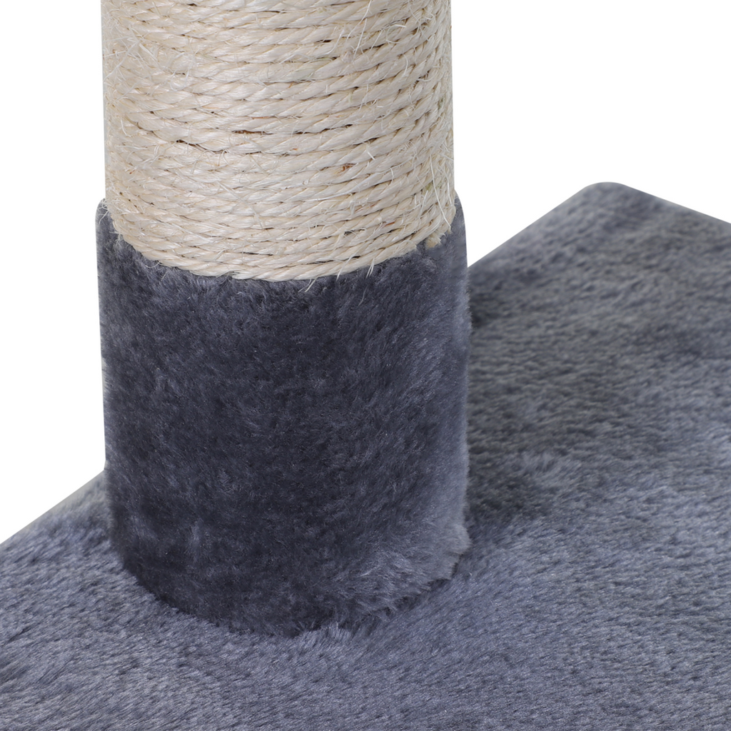 Cat Tree Scratching Posts  Natural Sisal Hammock Bed Kitty Activity Center 70Hcm