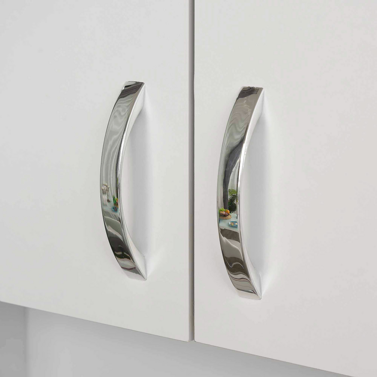 Kitchen Storage Cabinet Wooden Cupboard Organizer Home Furniture, White