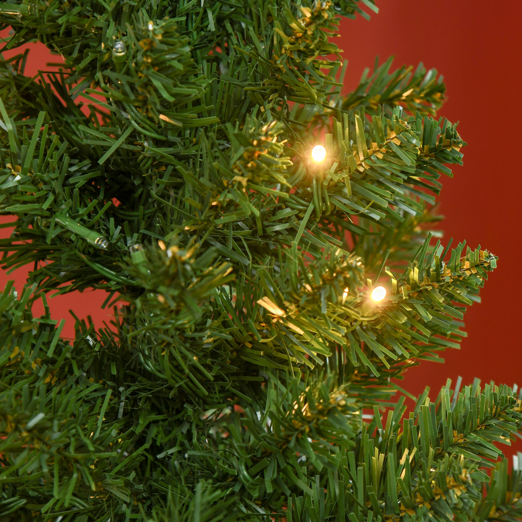 4 Feet Christmas Tree Warm White LED Light Holiday Home Decoration, Green
