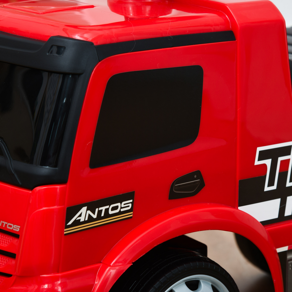 3-in-1 Ride On Car Kids Mercedes Truck Storage for 12 - 36 Months Red