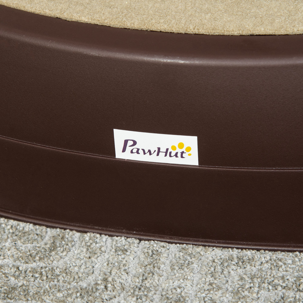 Portable Dog Steps Non-slip Pet Stairs 3-Step Design for High Beds Sofas, Brown