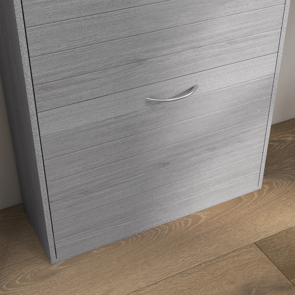 HOMCOM Slim Shoe Storage Cabinet with 3 Flip Drawers for 12 Pair of Shoes