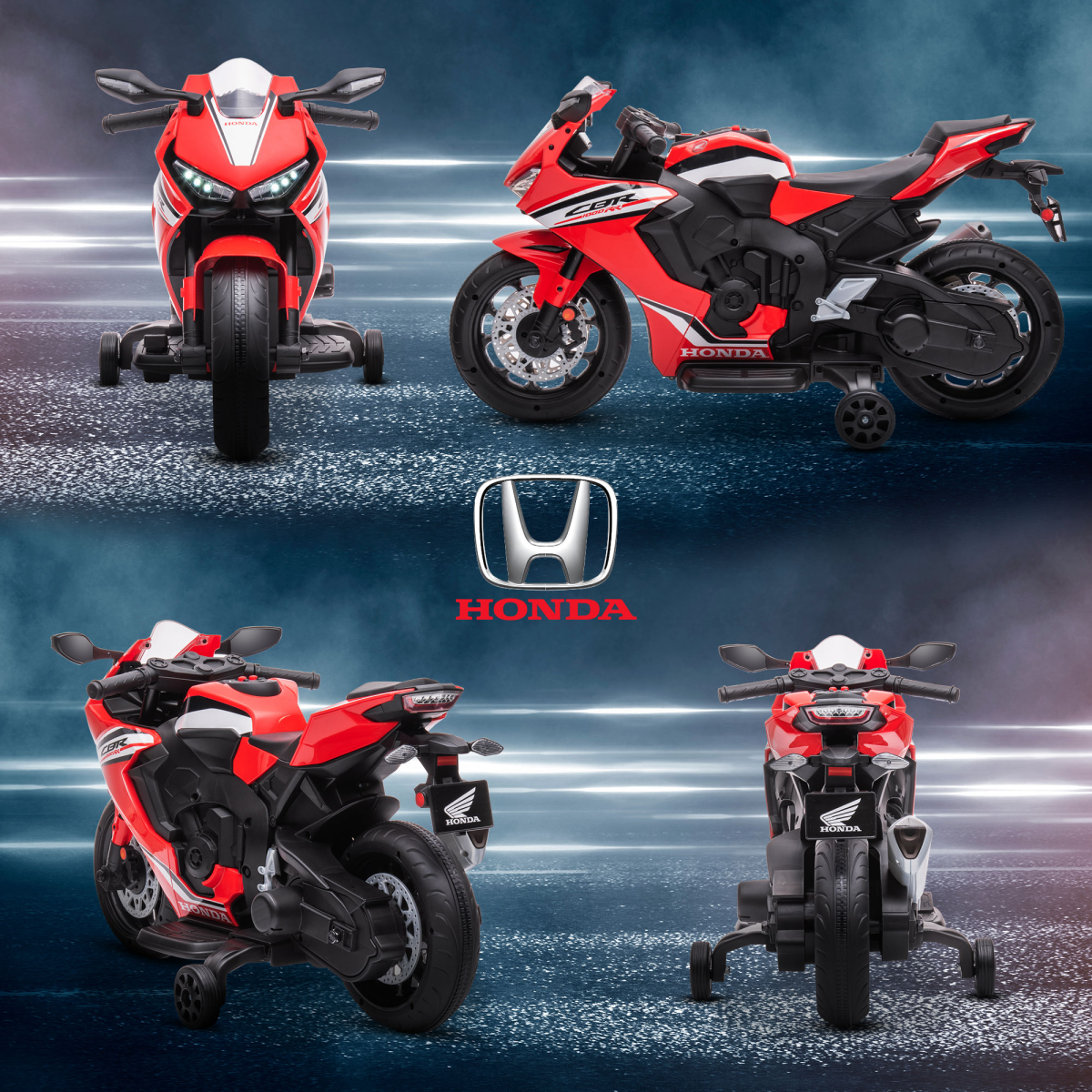 Honda Licensed 6V Kids Electric Motorbike Ride On Car for 3-5 Years Red HOMCOM