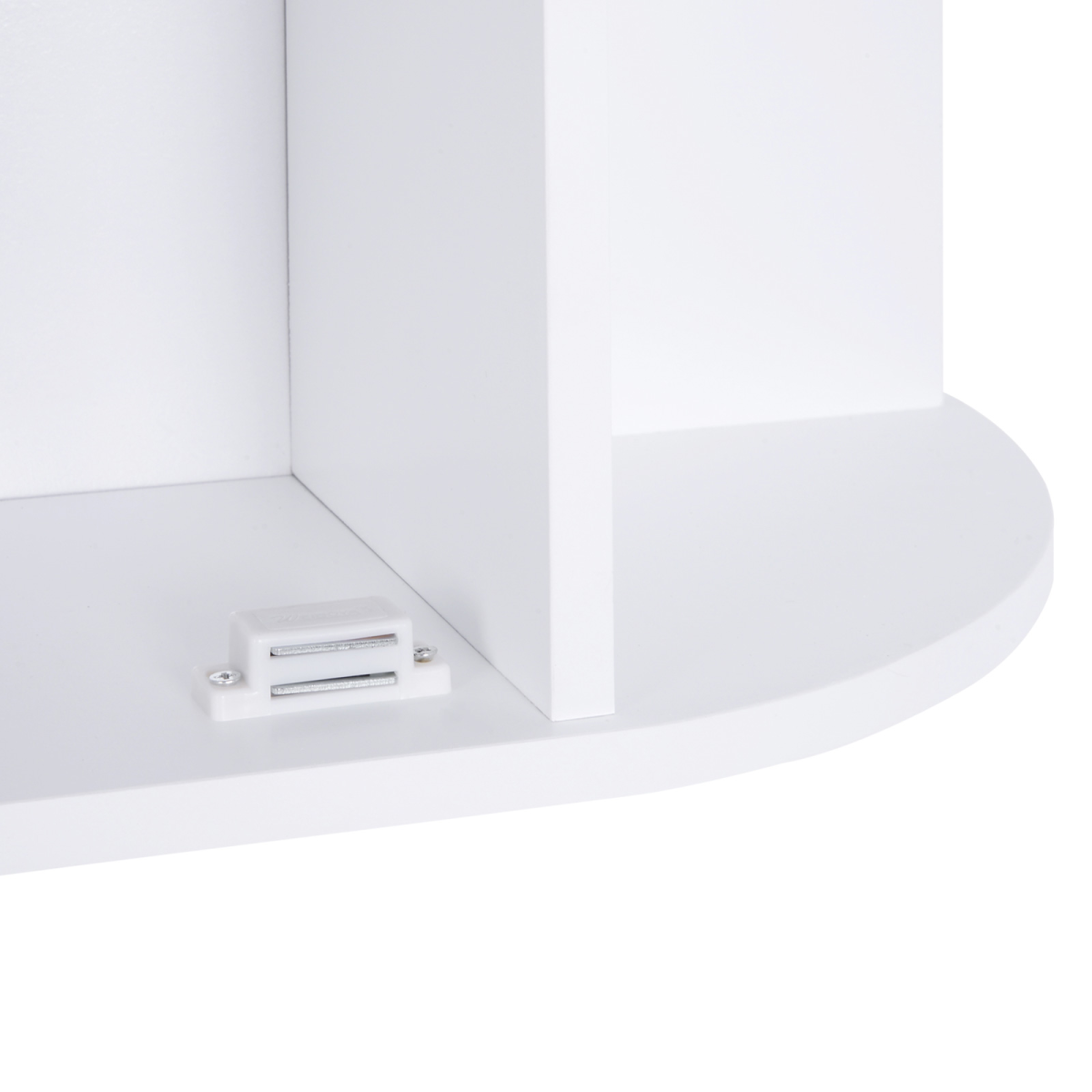 Wall Mounted Bathroom Cabinet w/ Mirror Single Door Storage Shelves HOMCOM