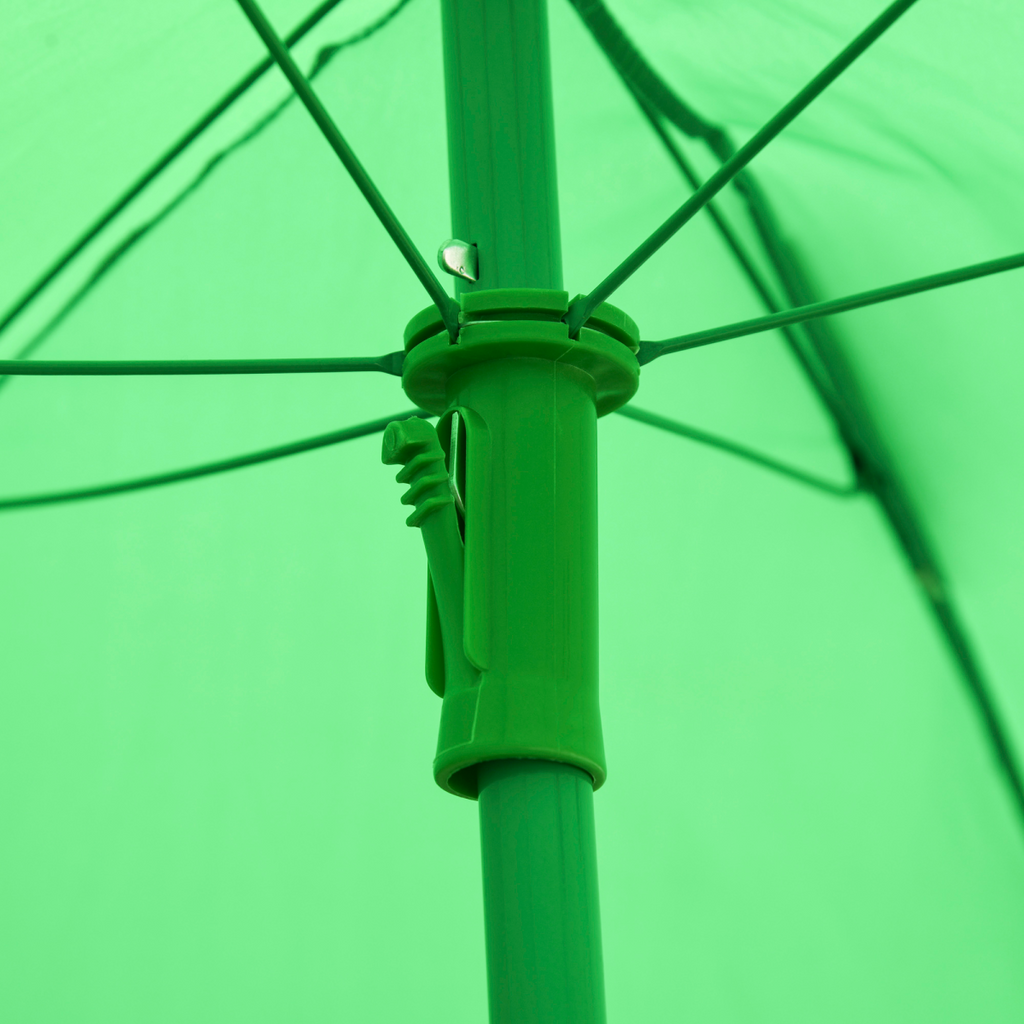 Foldable Patio Kids Metal Picnic Table w/ Frog Umbrella Green 4-piece