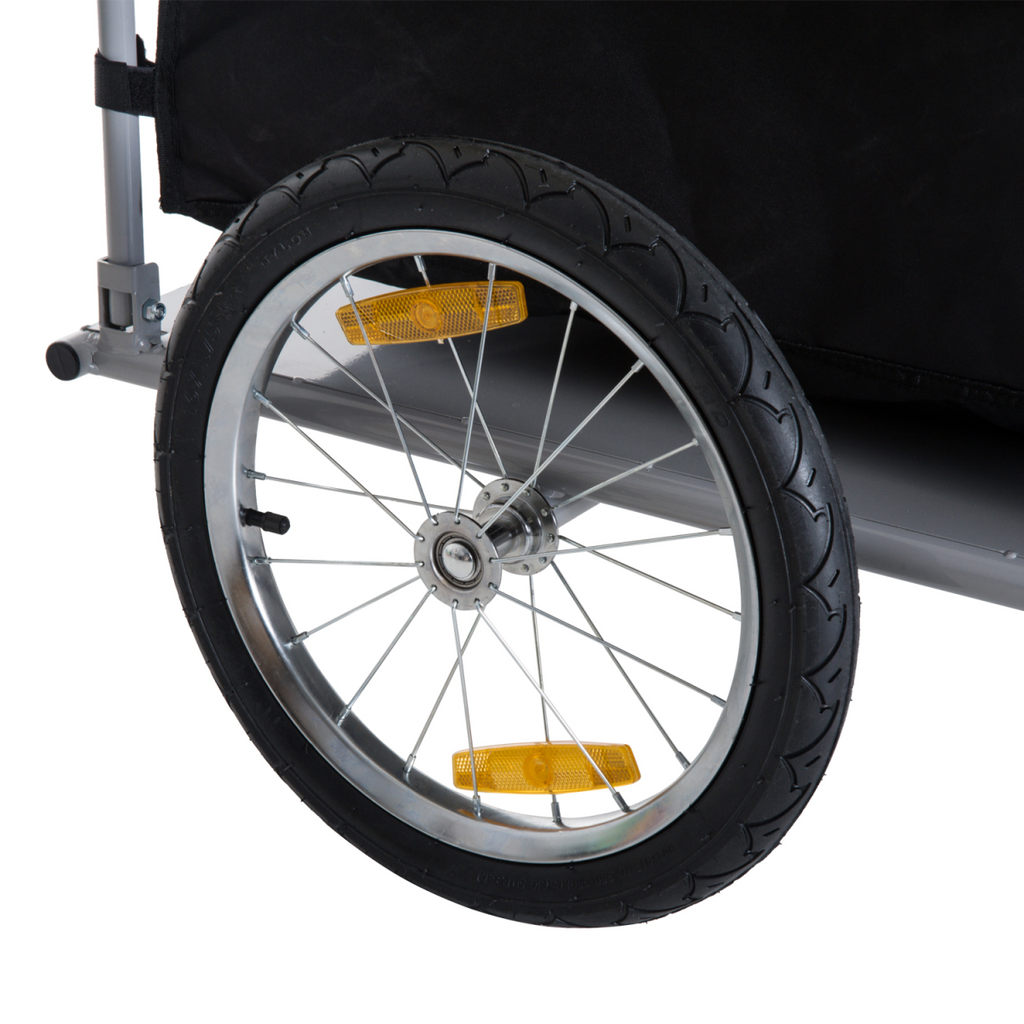 Steel Frame Bike Cargo Trailer Storage Cart Yellow
