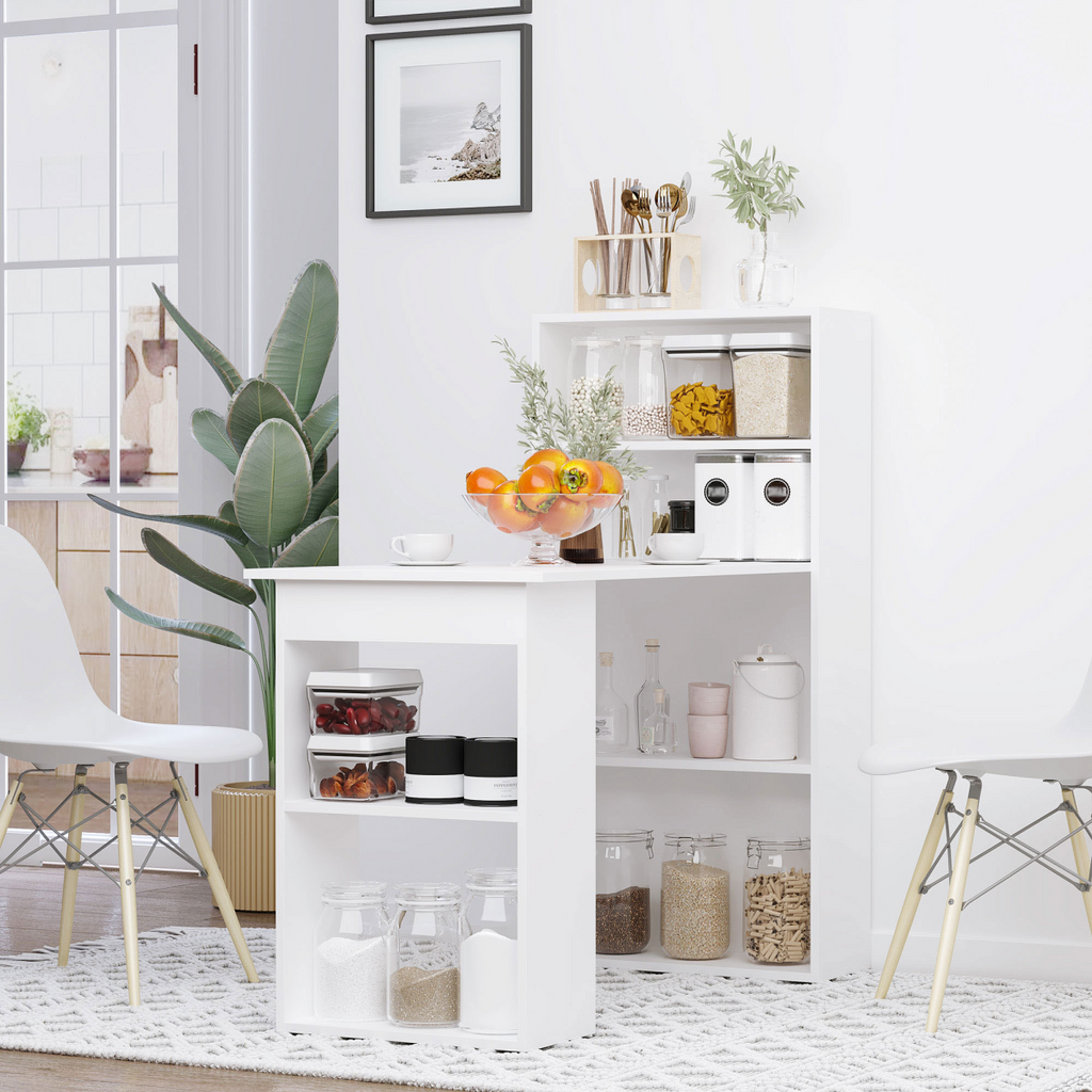 Computer Desk, 120Lx55Dx120H cm-White