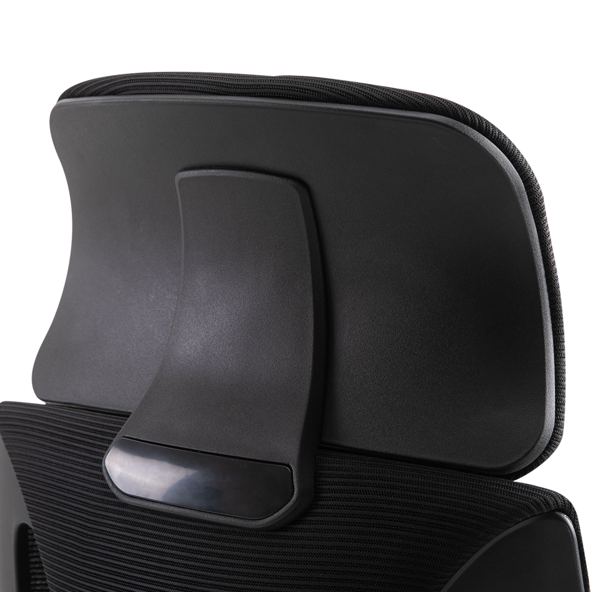 Mesh Back Office Chair with Adjustable Height Padded Headrest Black Vinsetto