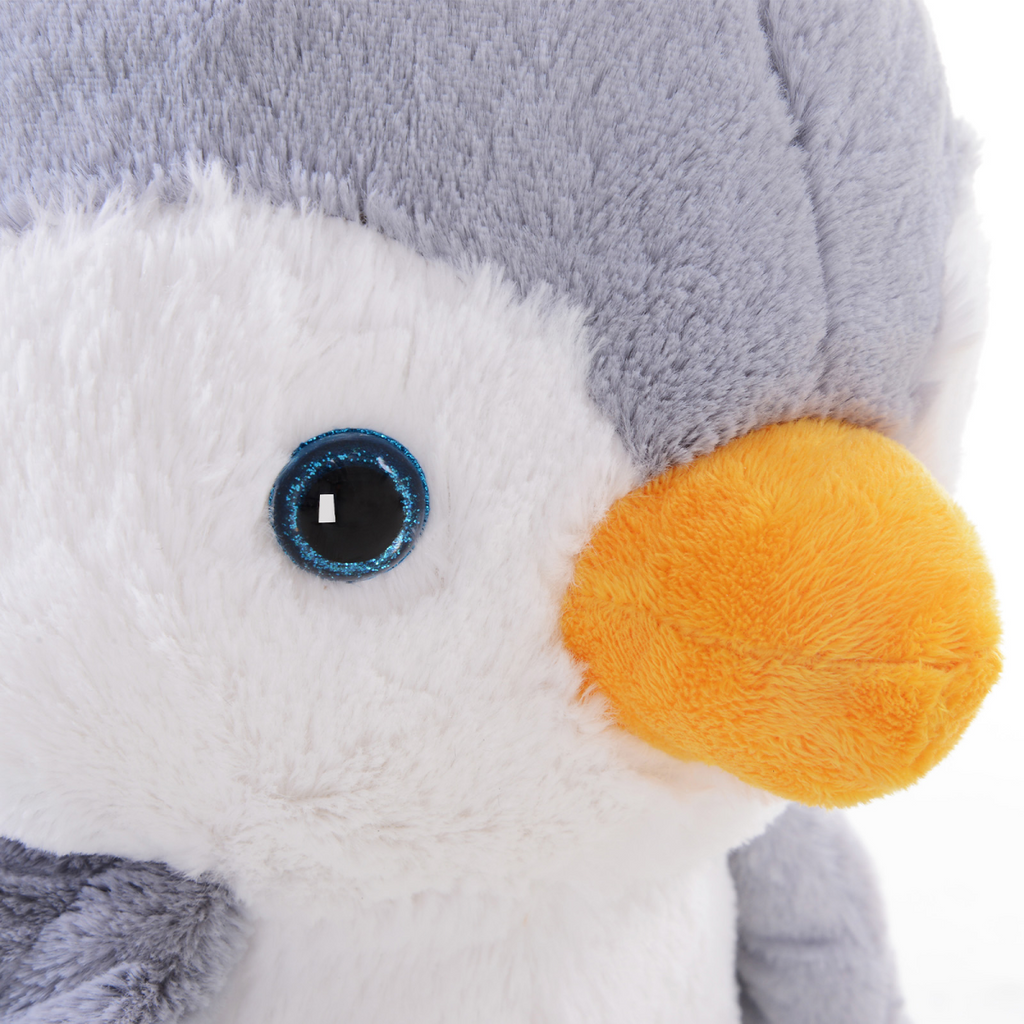 Animal Baby Rocking Horse Penguin Plush Musical Button w/32 Songs Wood