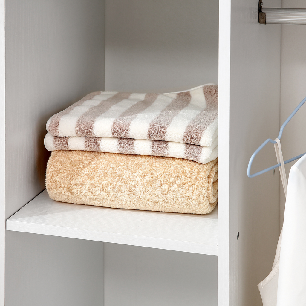 Storage Wardrobe White with Shelves