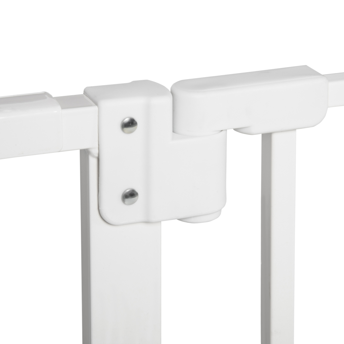 Adjustable Safety Gate 3 Extensions and Four Adjustable Screws, White PawHut