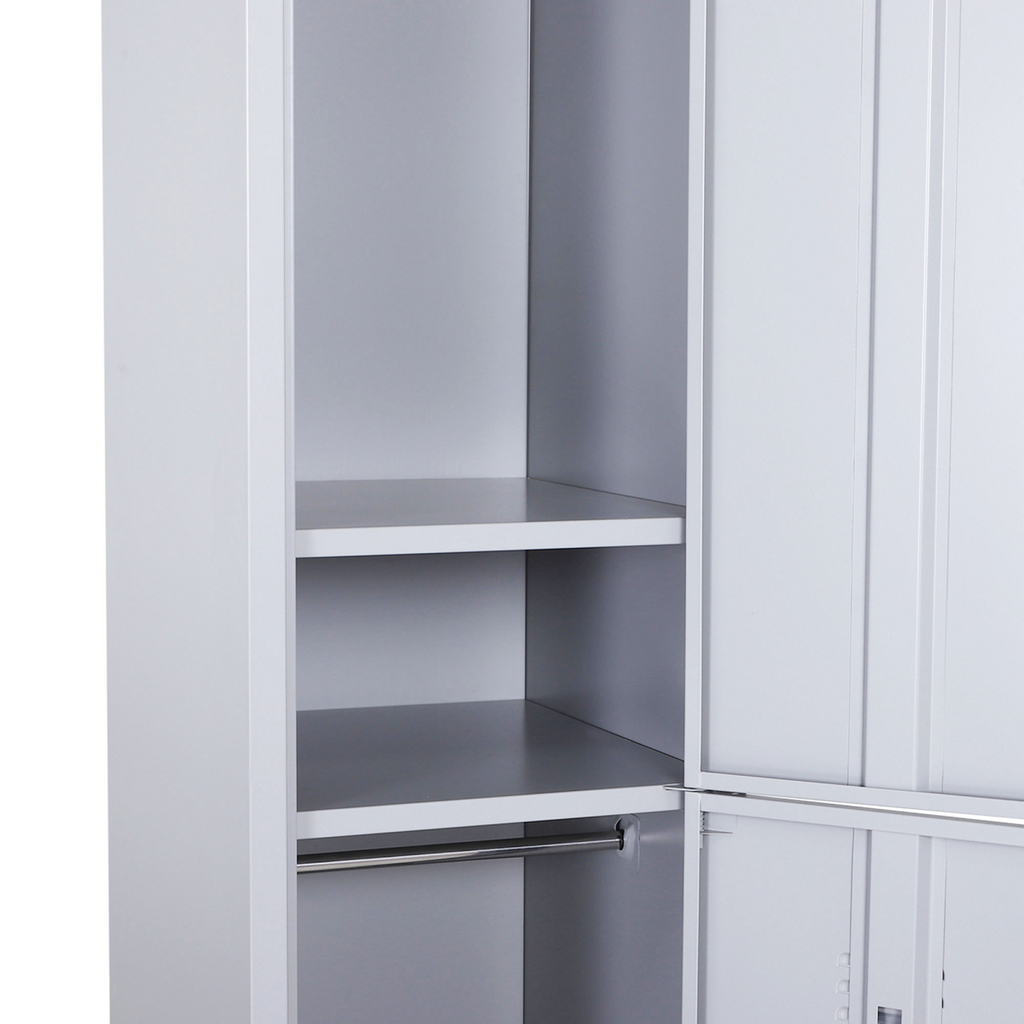 1.8m Locker Office Cabinet Storage Cold Rolled Steel  Storage Shelves Vinsetto