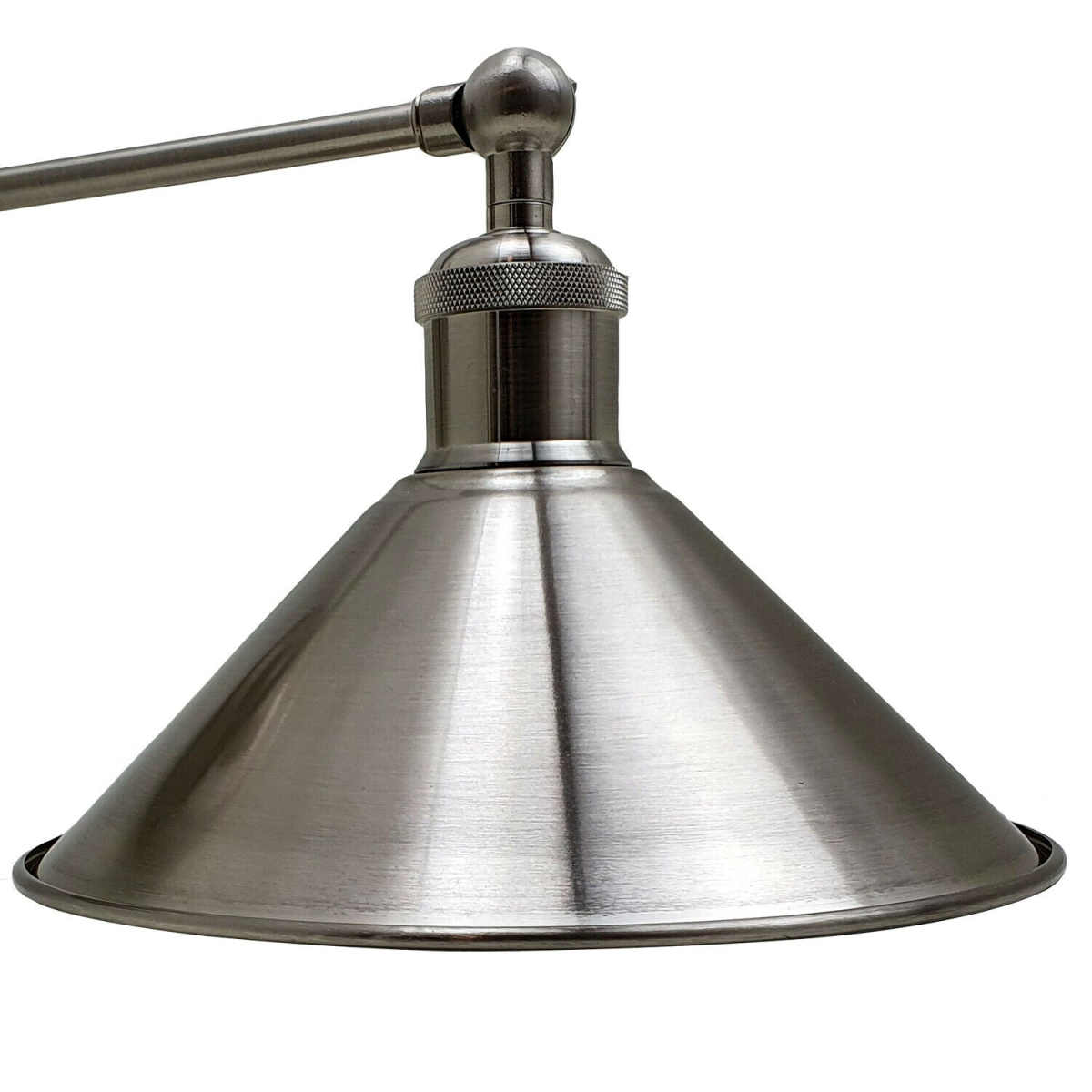 Satin Nickel Vintage Industrial E27 Adjustable Metal Sconce Wall Light ~2112