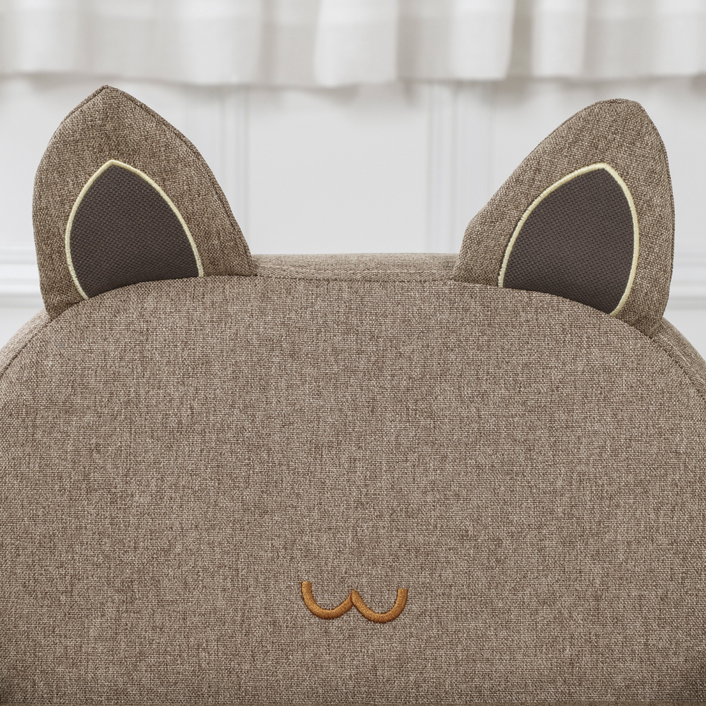 Kids Mini Sofa Toddler Chair Children Armchair for Bedroom Playroom Brown