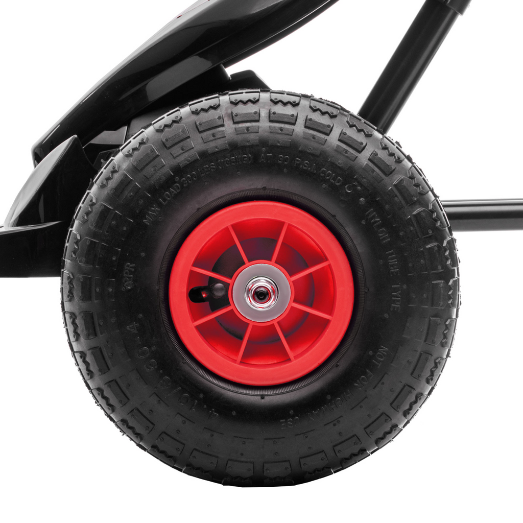 HOMCOM Children Pedal Go Kart w/ Adjustable Seat, Rubber Wheels, Brake - Red
