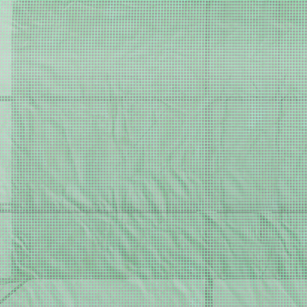 Walk-In Greenhouse PE Cover and 3-Tier Shelves, Green, 300x150x213 cm