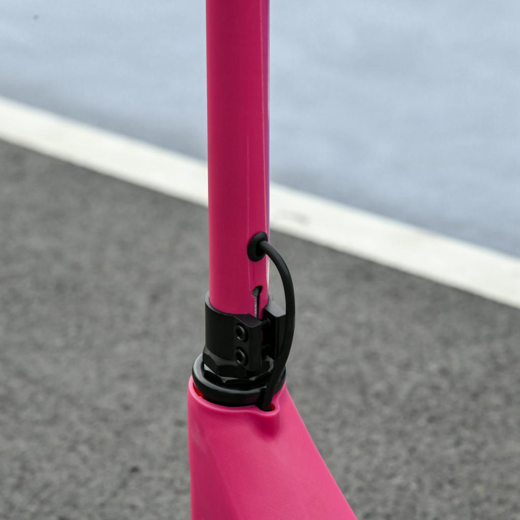 120W Electric Scooter w/ Battery Level Display, Rear Break - Pink HOMCOM