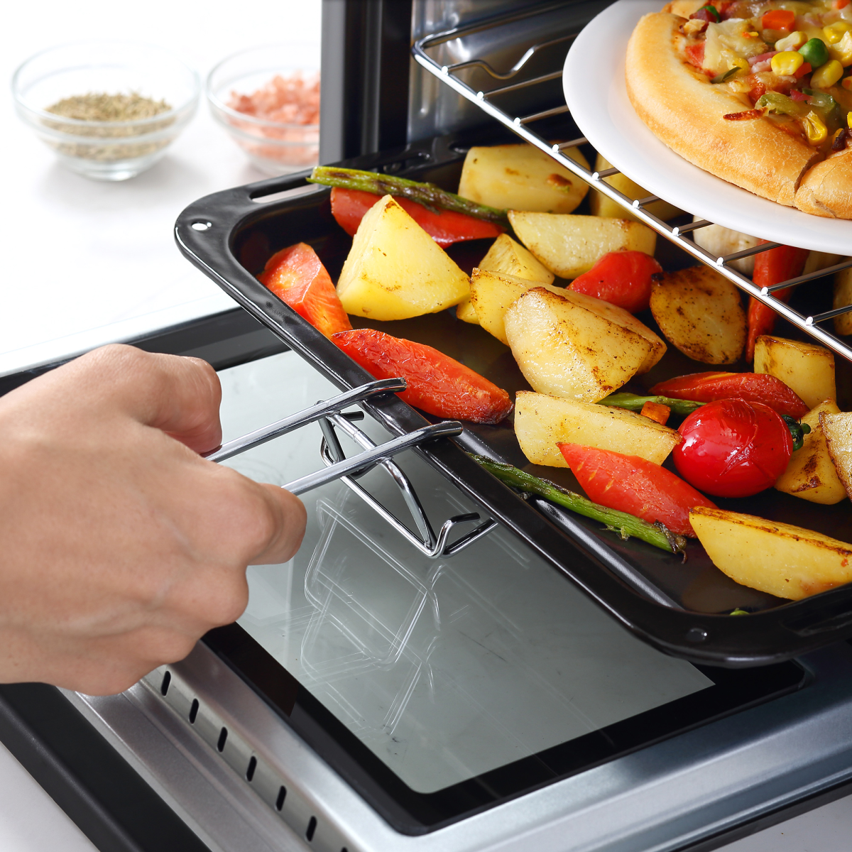Mini Oven, 16L Grill, Toaster Oven Timer 1400W Grill