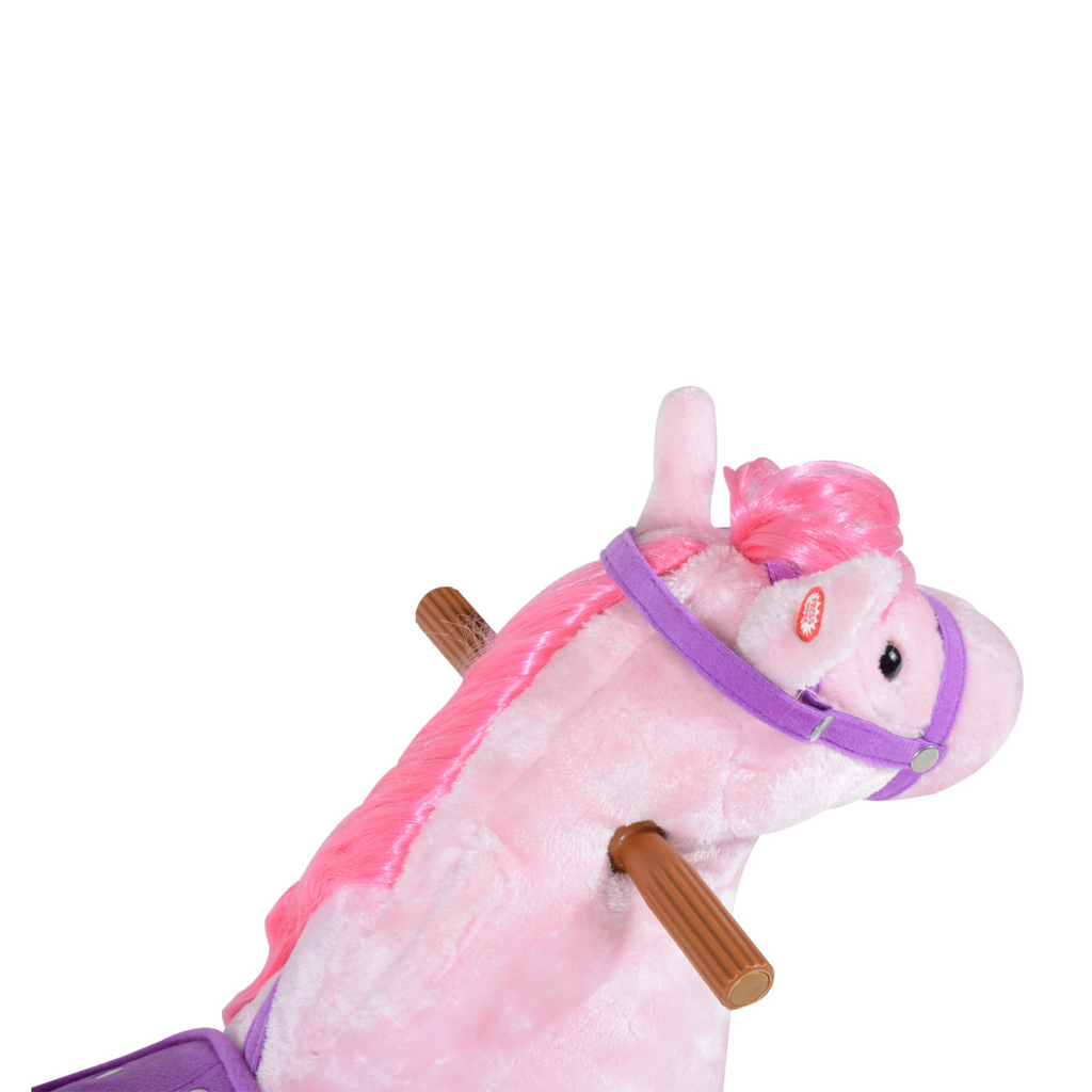 Child Mechanical Walking Ride on Horse Toy Plush Walk Pony Sound