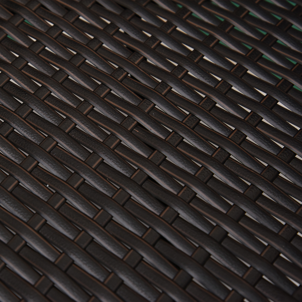 2 PC Rattan Chairs Set-Dark Coffee