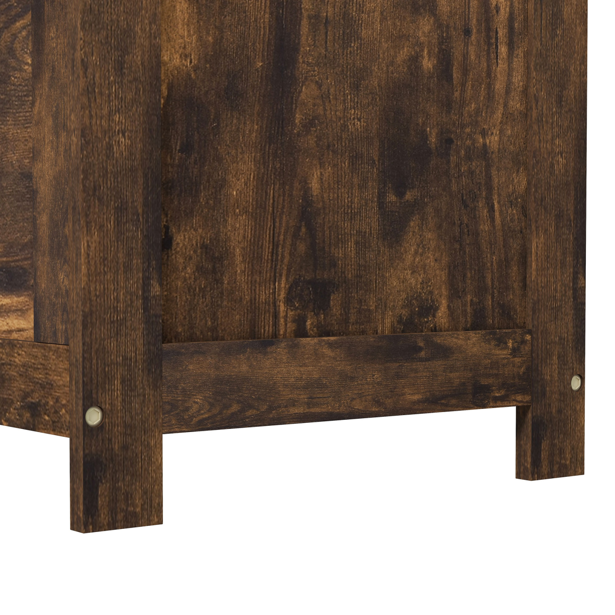 HOMCOM Storage Chest with 2 Safety Hinges, Storage Bench for Living Room