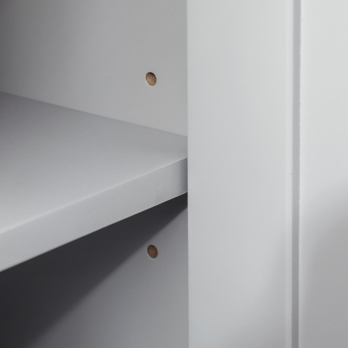 kleankin Bathroom Pedestal Under Sink Cabinet with Storage Shelf Double Door