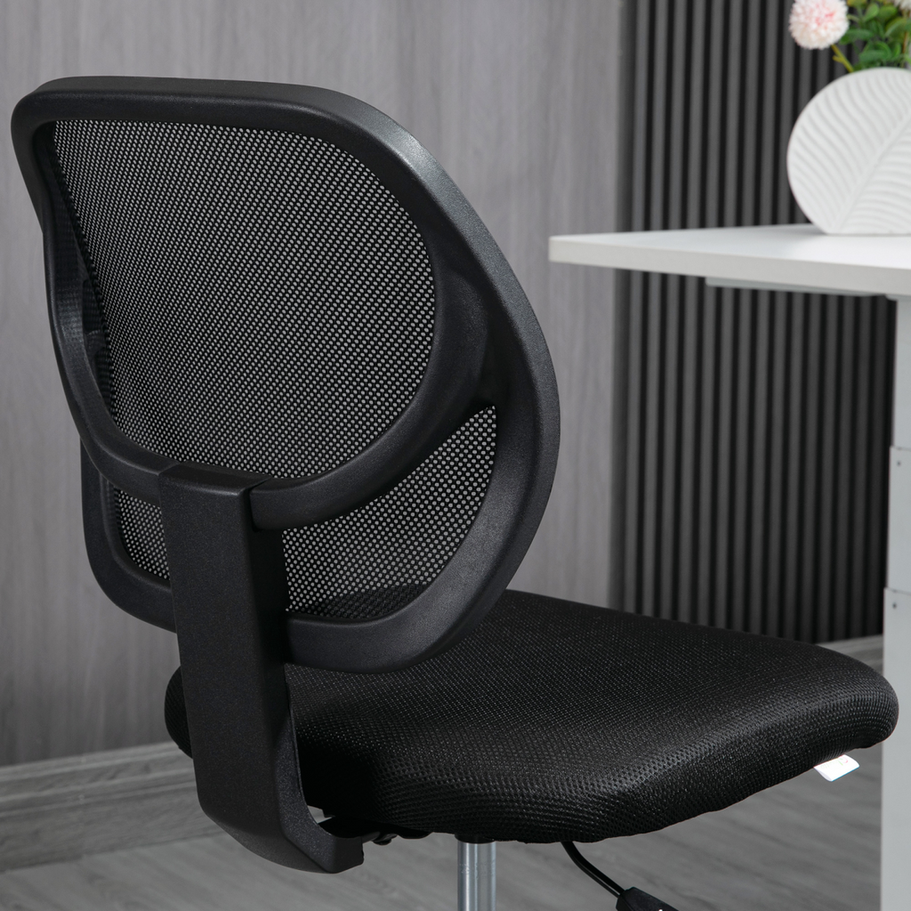 Vinsetto Draughtsman Chair Tall Office Chair with Adjustable Footrest Ring Black