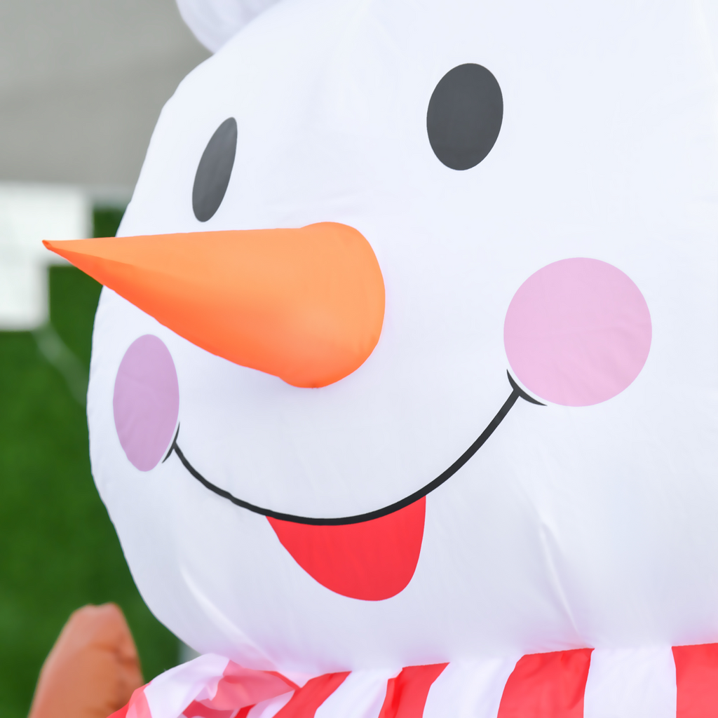 8ft Christmas Inflatable Snowman with Candy Rotating Lighted Indoor Outdoor