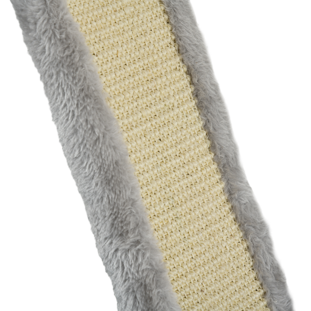 PawHut Cat Wall Furniture with Hammock Platforms Ladder Scratching Post - Grey