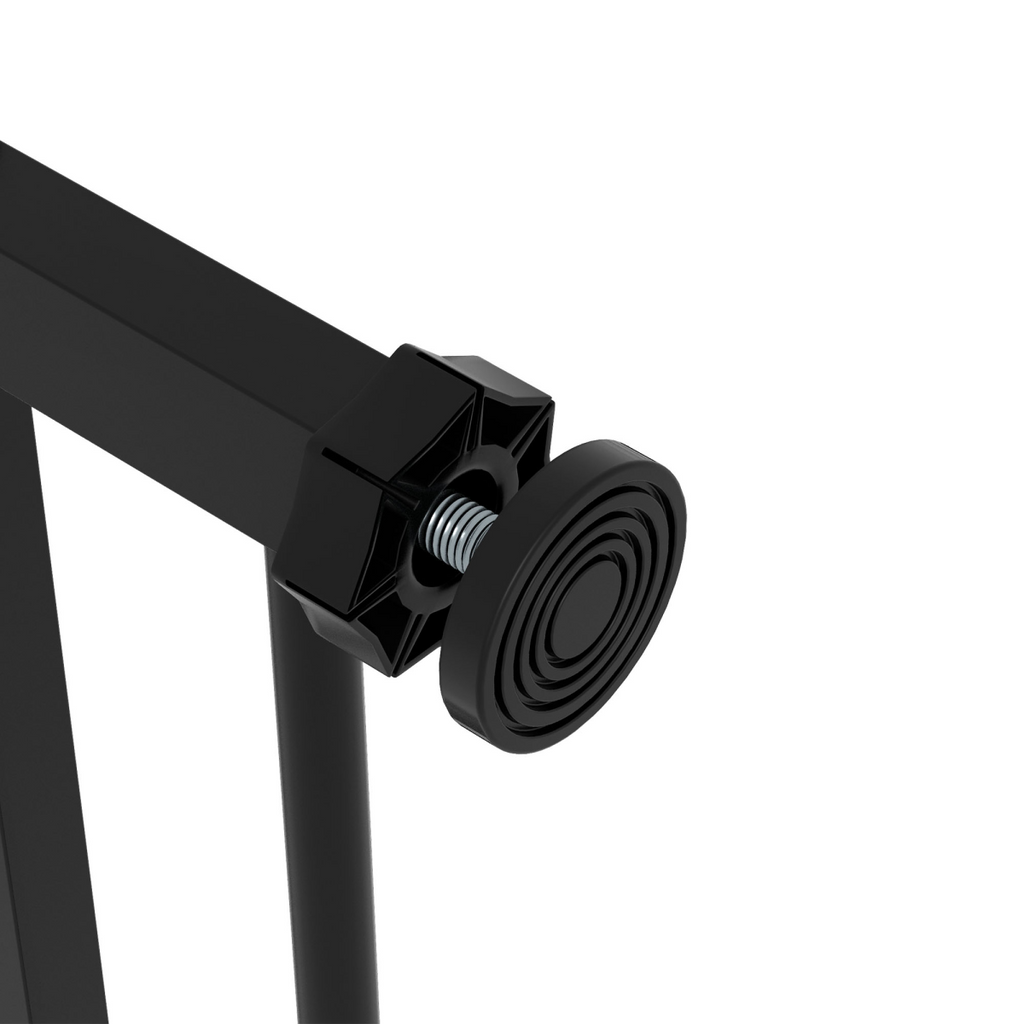 PawHut Adjustable Safety Gate with 1 Extensions and Four Adjustable Screws, Black