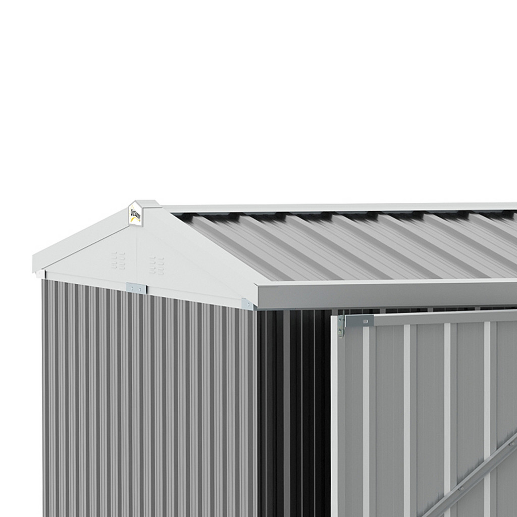 Outdoor Garden Storage Shed Steel Tool Storage Box for Backyard Grey Outsunny